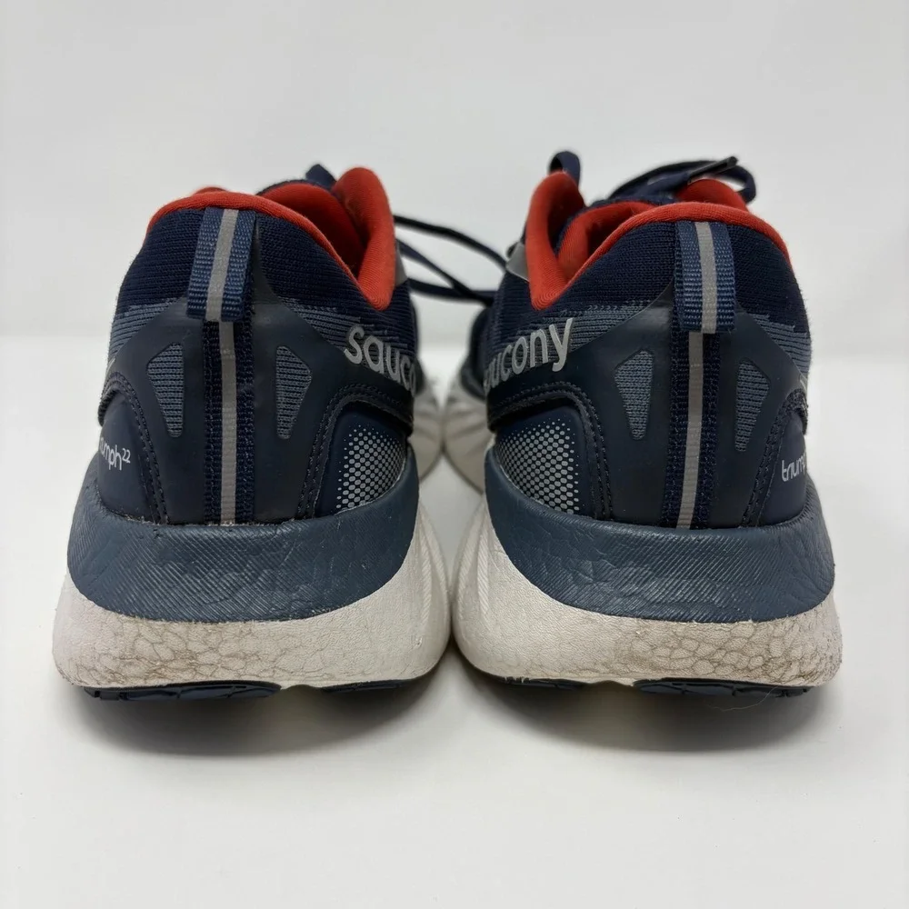 Saucony Triumph 22 Men's Size 10 Navy Orange Running Shoes (S20964-144)